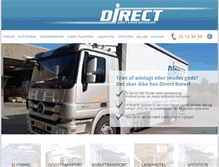 Tablet Screenshot of directkurer.dk